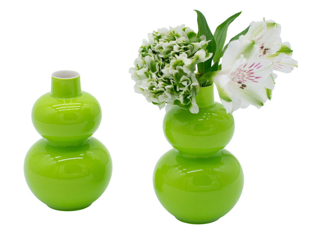 GLOSSY DOUBLE LOBED VASE