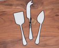 HARLOW BLACK AND WHITE CHEESE SET ( 3 PIECE)