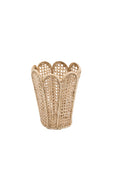 RATTAN SCALLOP VASE