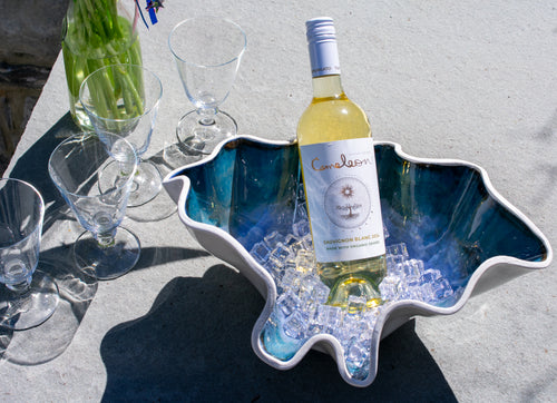 CERAMIC CLAM ICE BUCKET