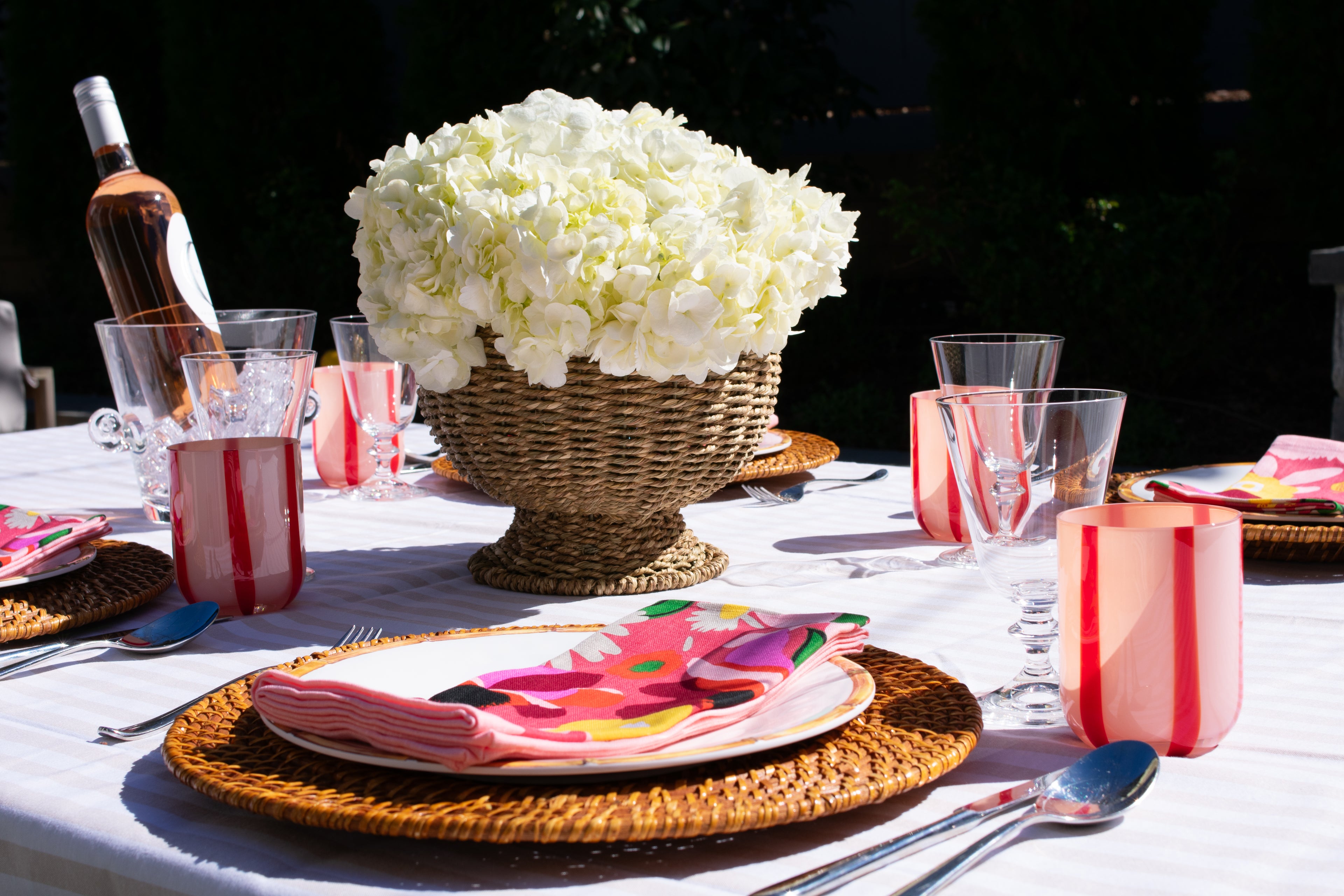 PINK AND RED GLASSWARE