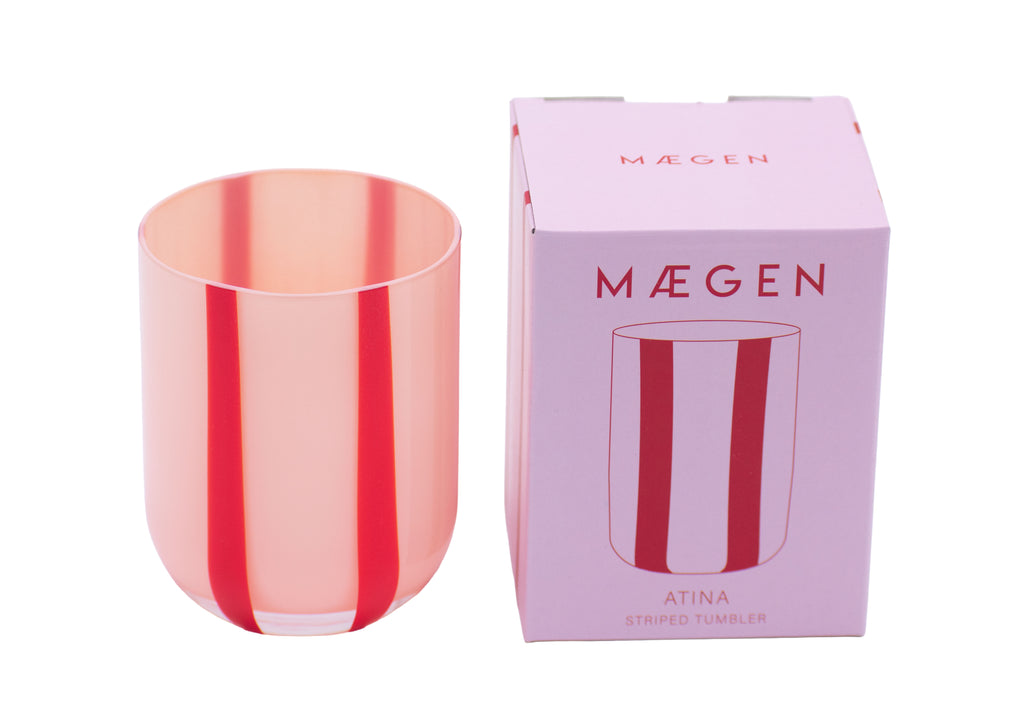 PINK AND RED GLASSWARE