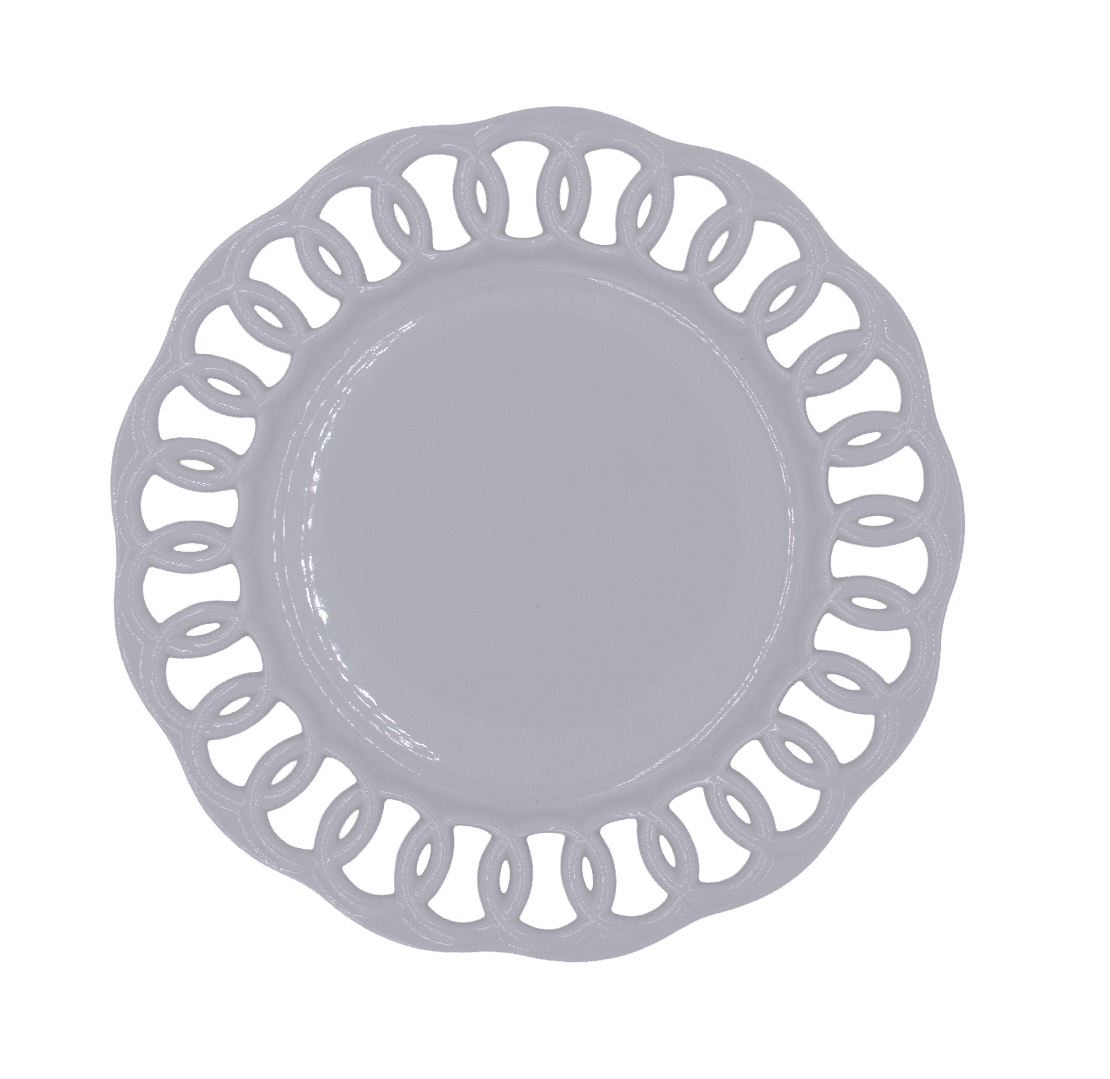 WHITE LACE DINNER PLATE
