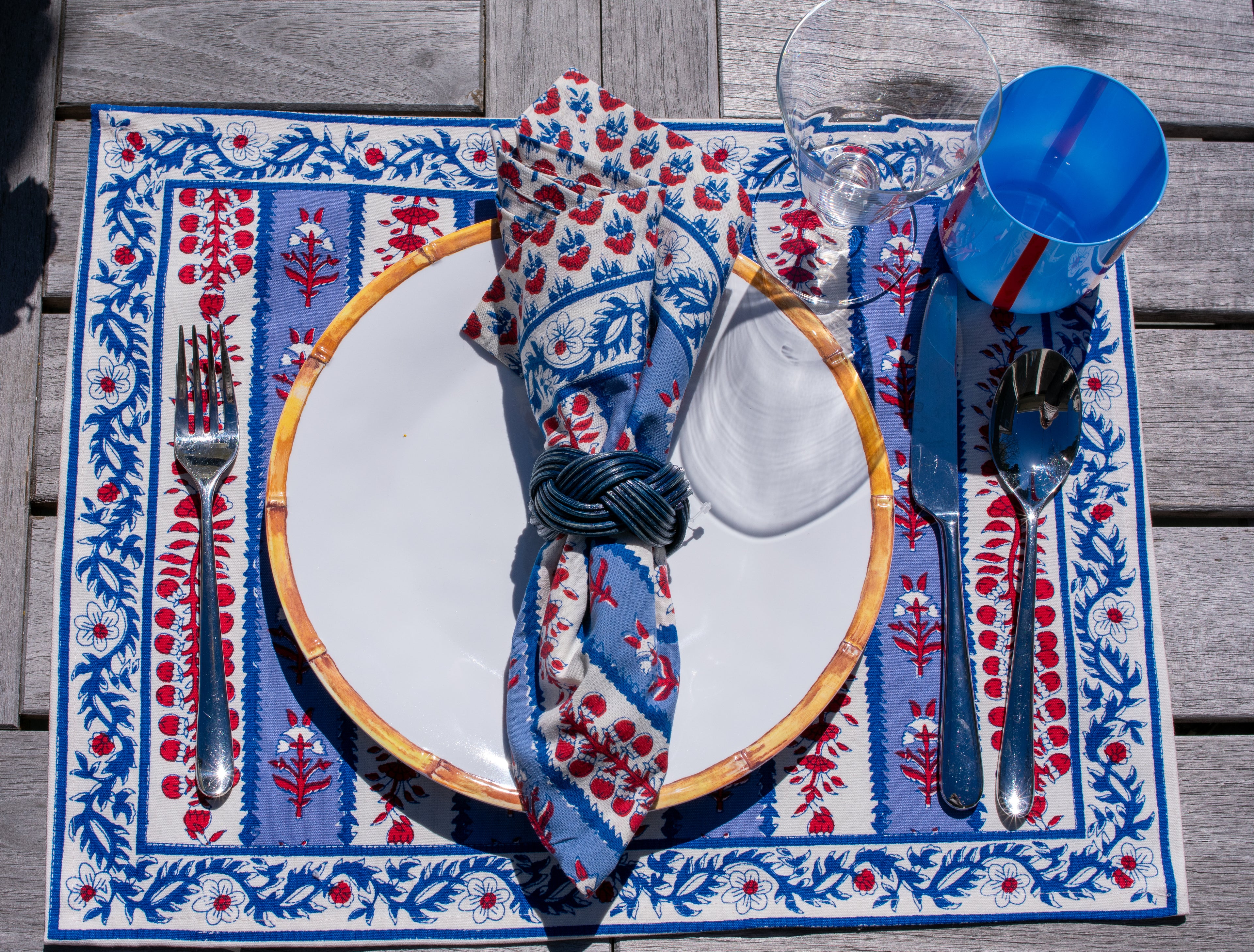 AVIGNON BLUE AND RED PLACEMAT  (SET OF 6)