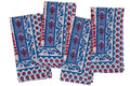 AVIGNON BLUE AND RED NAPKINS (SET OF 6)