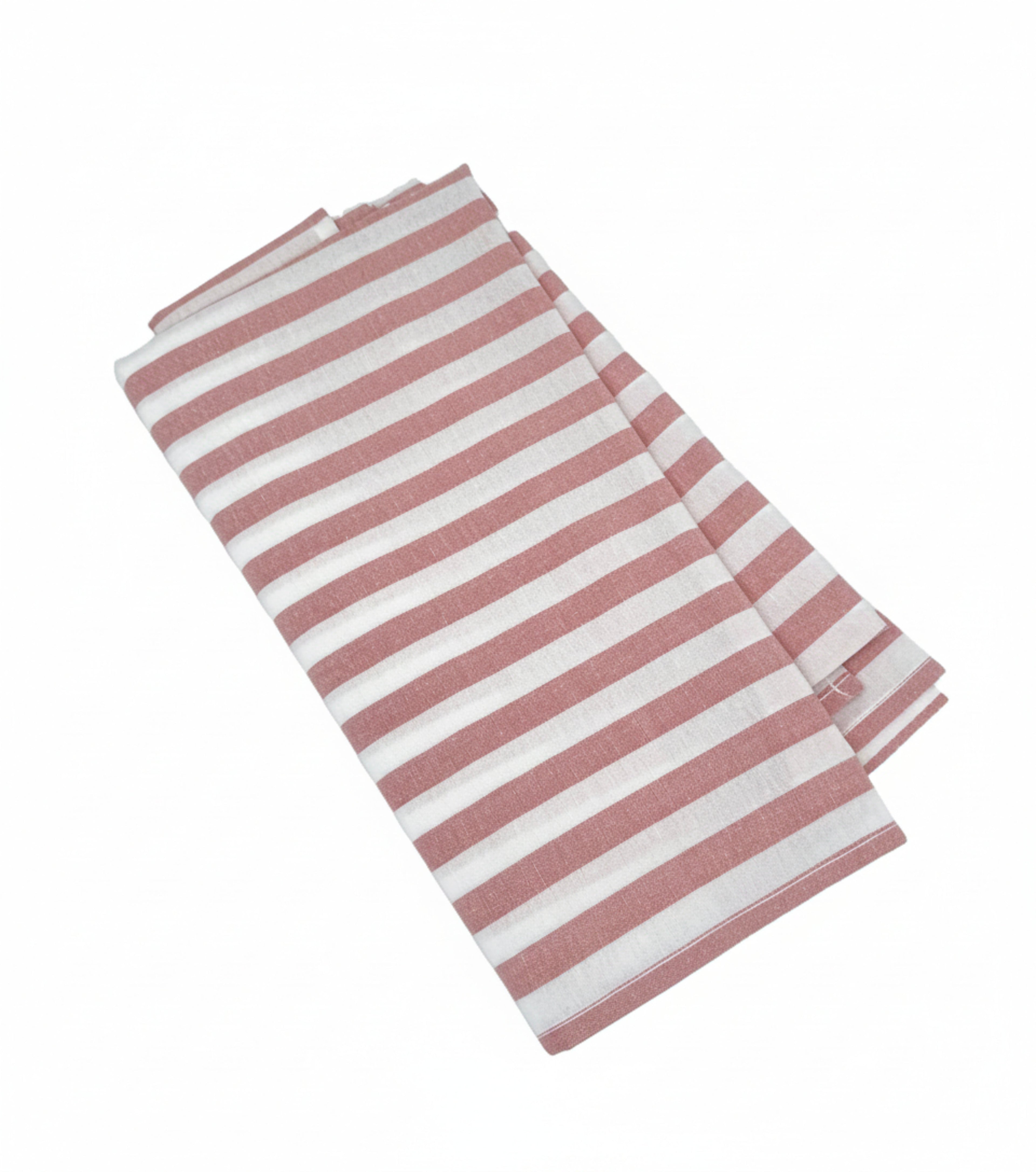 PINK STRIPE TABLECLOTH (SQUARE)