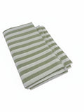 GAMUSI LIGHT GREEN STRIPE TABLECLOTH (SQUARE)