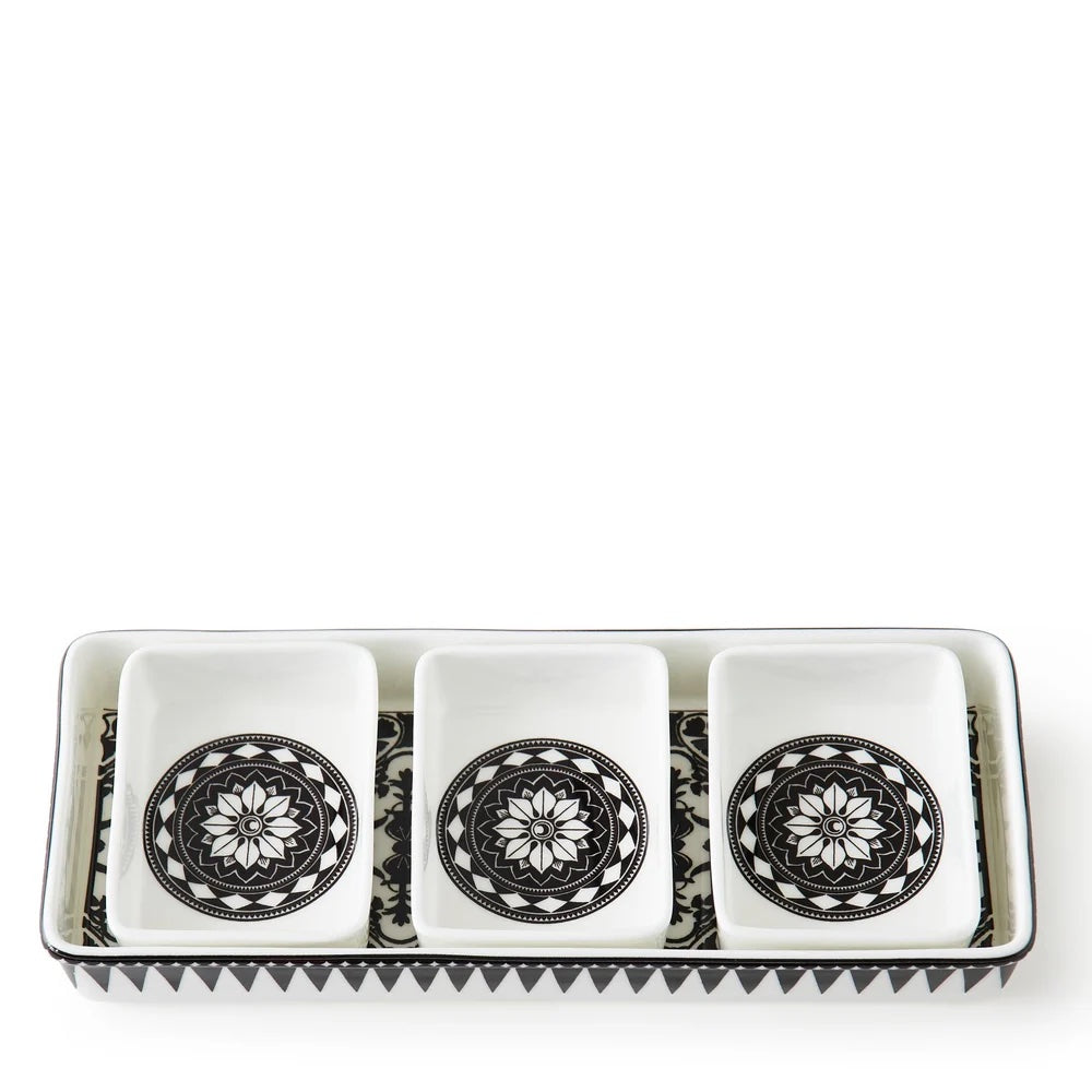 CASABLANCA NESTED APPETIZER TRAY SET