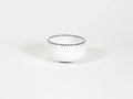 FREDERICKS AND MAE PETITE STRIPED GLASS BOWL WHITE