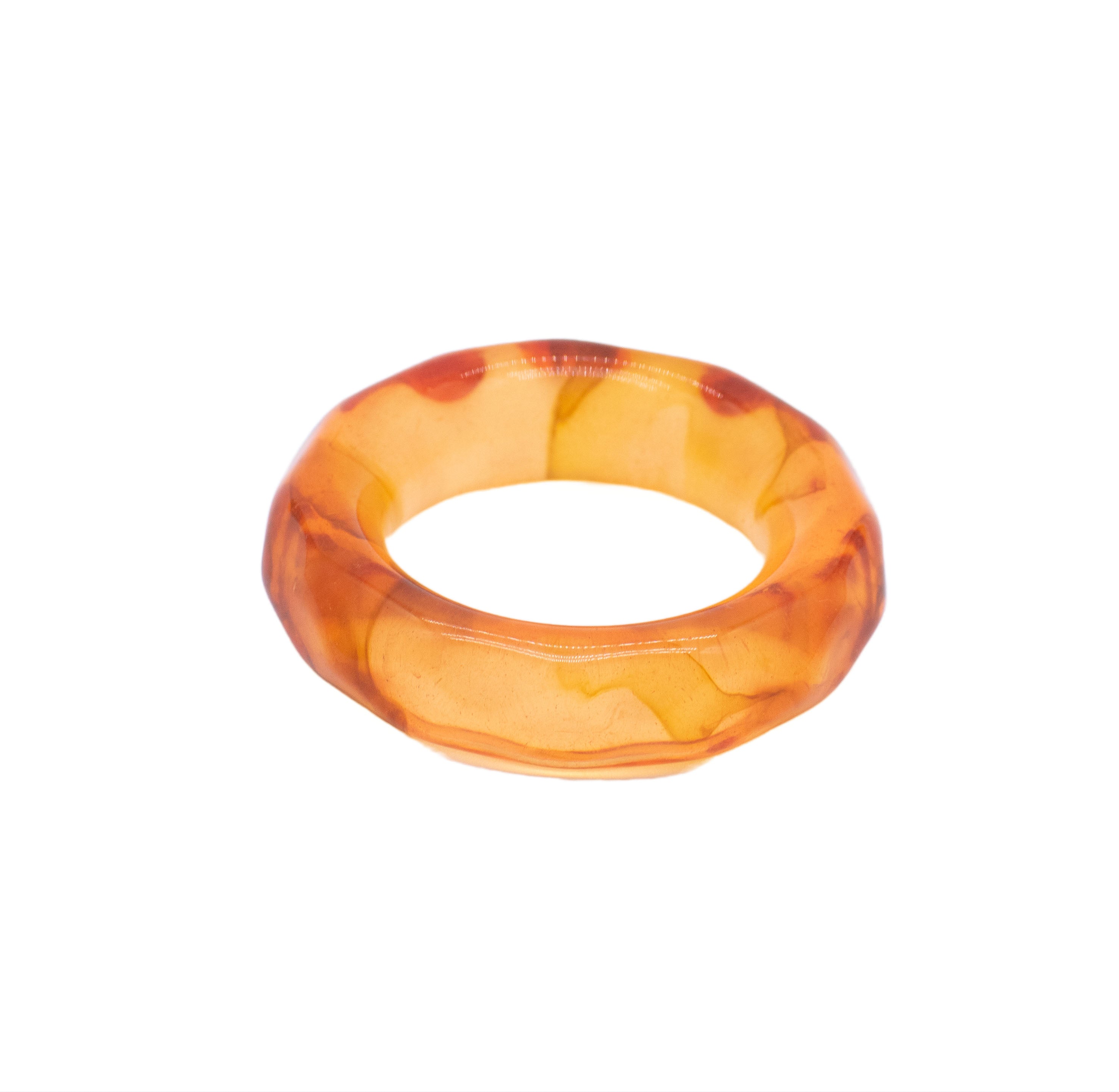 HONEY ACRYLIC NAPKIN RING (SET OF 4)