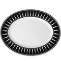 MARRAKECH OVAL PLATTER IN BLACK AND WHITE