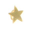HAMMERED GOLD STAR NAPKIN RING (SET OF FOUR)
