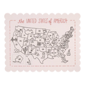 MAP OF USA COLORING PLACEMAT