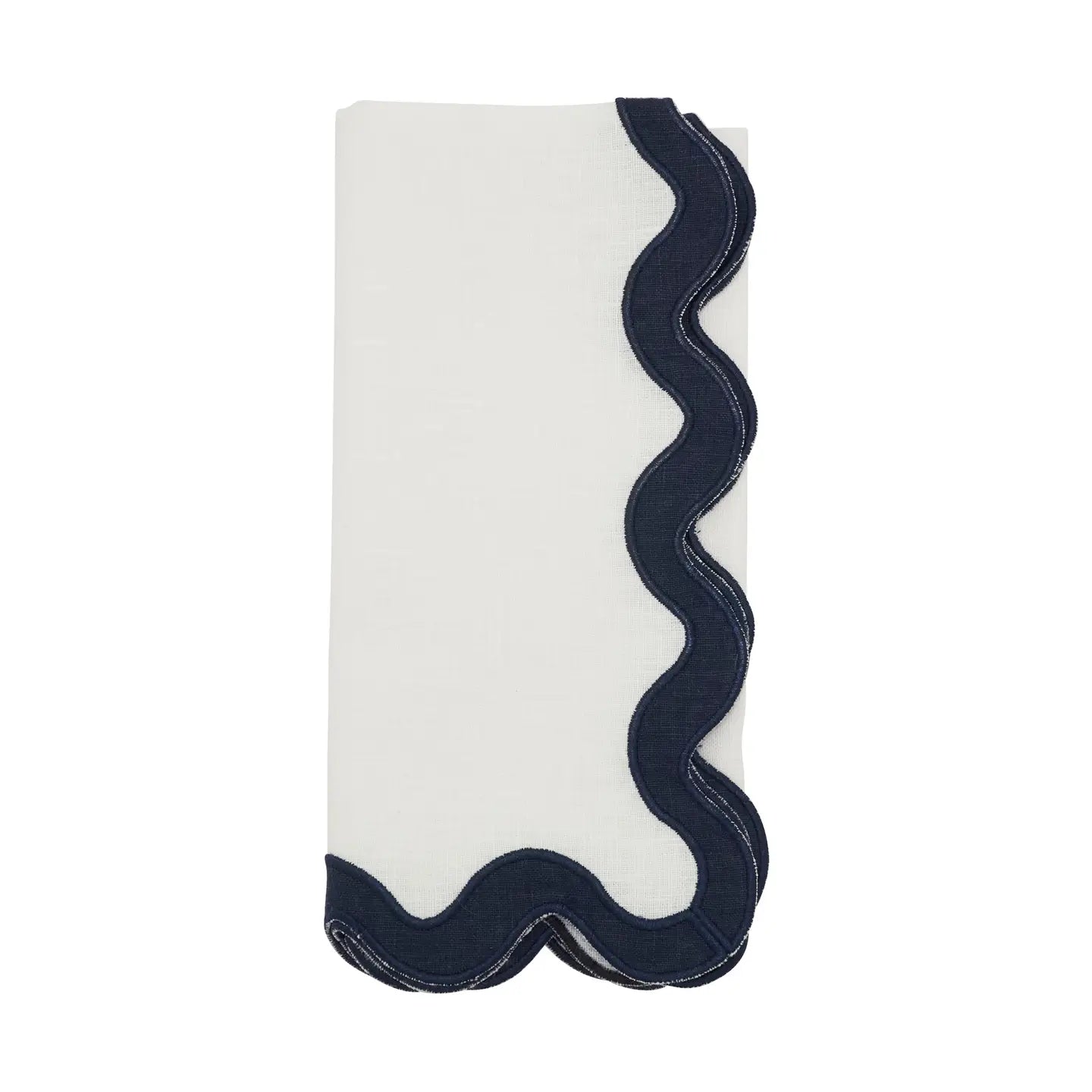 LINEN RIC-RAC DINNER NAPKINs (SET OF FOUR)