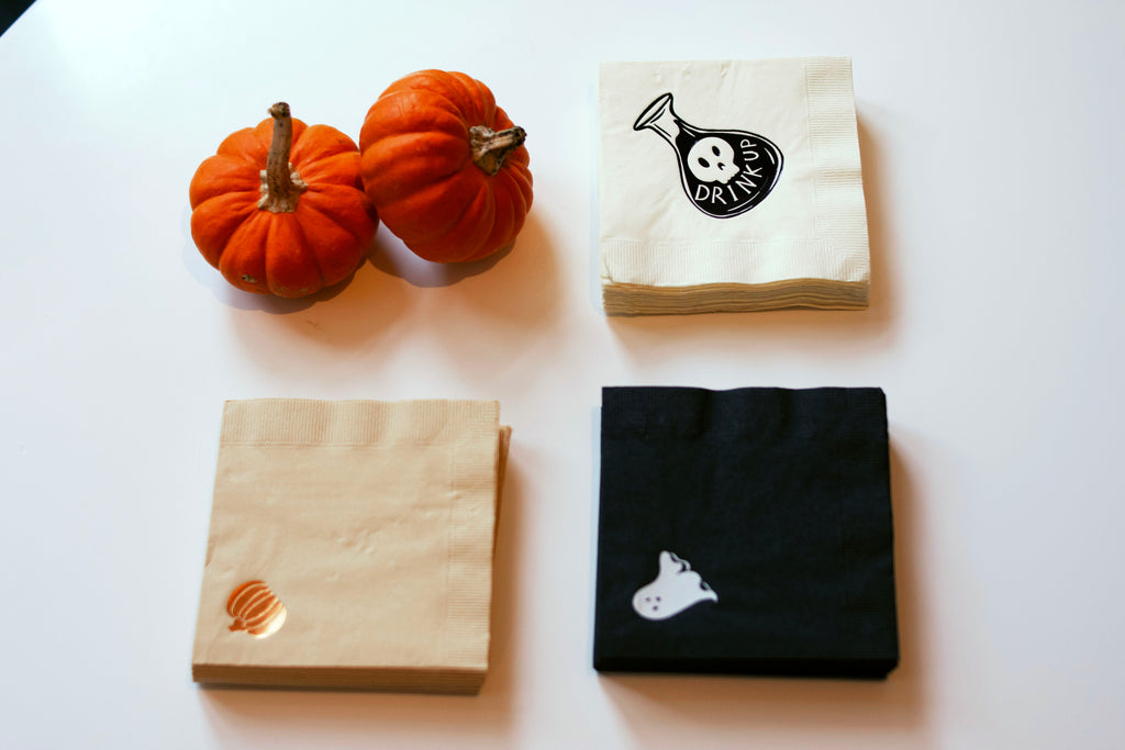 COPPER PUMPKIN COCKTAIL NAPKINS